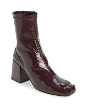 Courreges Re-Edition Vinyl Ankle Boot - Purple
