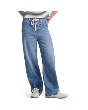 Mavi Nella Wide Leg Drawstring Jeans - Blue