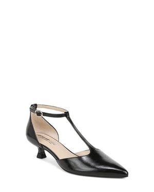 LifeStride Maruin Ankle Strap Pointed Toe Kitten Heel Pump - Black