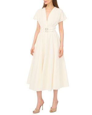 Cece Double Belt Midi Dress - Natural