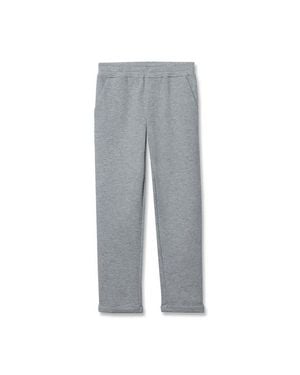 Lands' End Boys Iron Knee Texture Knit Pants - Gray