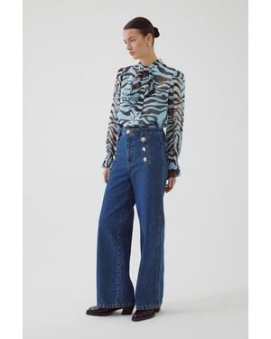Exquise Aleron Denim Pants - Blue