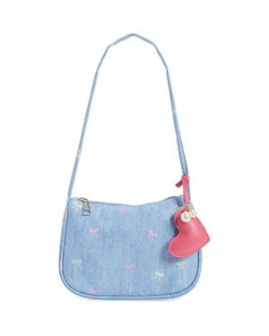 Ruby & Ry Kids' Denim Bow Shoulder Bag - Blue