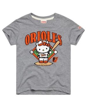 Homage Youth Baltimore Orioles Hello Kitty X Mlb Tri-Blend T-Shirt - Gray