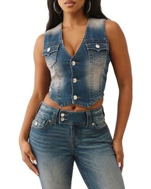TRUE RELIGION Denim Vest - Blue