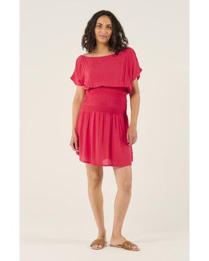 Cache Coeur Maternity And Nursing Short Smock Dress Carmen - Red