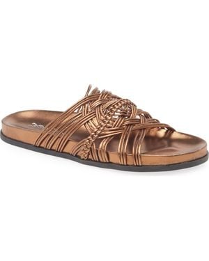 Jeffrey Campbell Intwined Slide Sandal - Brown