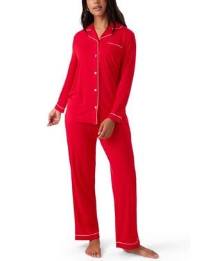 Kindred Bravely Clea Long Sleeve Pajama Set - Red