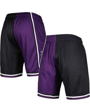 Mitchell & Ness Sacramento Kings Hardwood Classics 2000 Split Swingman Shorts - Blue