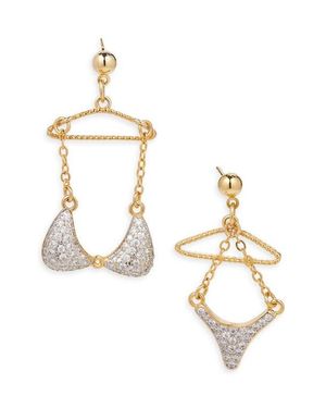 VIDAKUSH Bikini Drop Earrings - Metallic