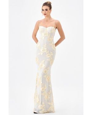 Bariano Cindy Lace Up Maxi - White