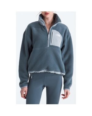 The North Face Yumiori Off Peak Recycled Fleece Pullover - Blue