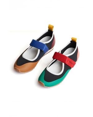 Charlotte Stone Mable Mismatched Ballet Sneaker - Blue