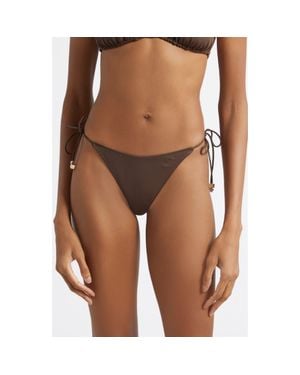 Jacquemus Le Bas De Plage String Bikini Bottoms - Brown