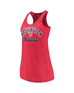 Soft As A Grape Washington Nationals Multicount Racerback Tank Top - Red