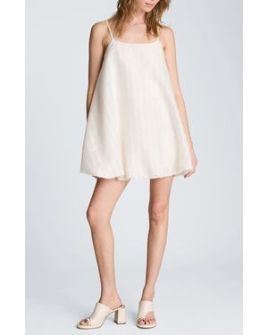 Kenneth Cole Bubble Hem Swing Minidress - White