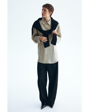 H&M Oversized Shirt - Natural