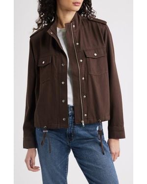 Rails Collins Cotton Blend Utility Jacket - Black