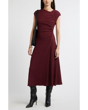 Nordstrom Textured Ruched Midi Dress