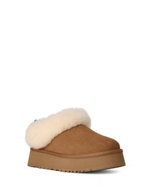 UGG Tazzelle Genuine Shearling Collar Slipper - Brown