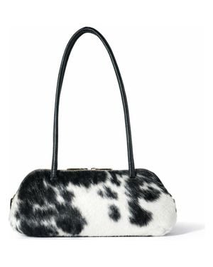 ROSZUAR Ebène Monochrome Leather Bag - Black