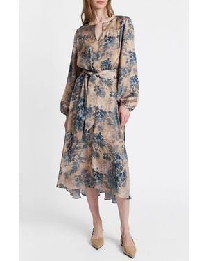 Santorelli Aubree Long Sleeve Midi Dress - Multicolor