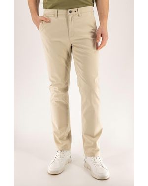 DEVIL-DOG DUNGAREES Cotton Stretch Twill Chinos - Natural