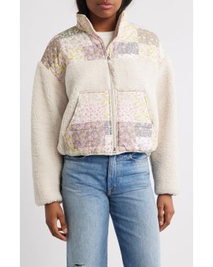 Thread & Supply Cozy Quilted Pocket Jacket - Blue