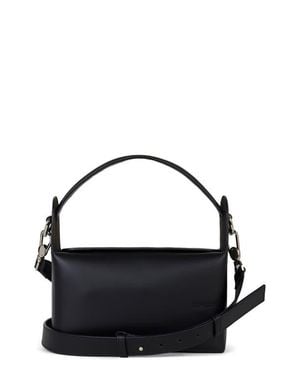 WE-AR4 The Pastry Box 23 Leather Top Handle Bag - Black