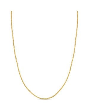 Bony Levy 14K Round Box Chain Necklace - Metallic