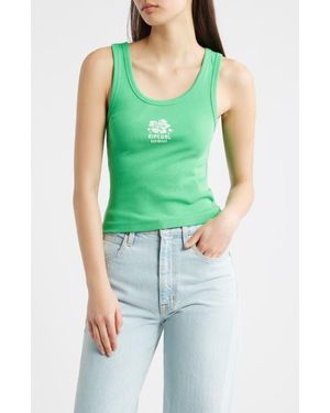 Rip Curl Surf Puff Party Pack Rib Crop Tank - Green