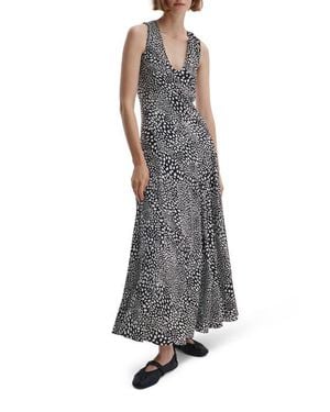 Rag & Bone Sinead Print Midi Dress - Gray
