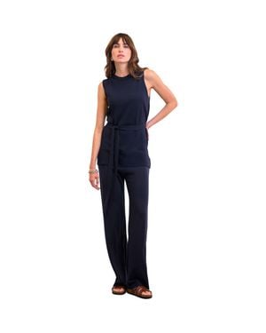 Celtic & Co. Fine Knit Sleeveless Tunic - Blue