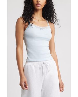 BP. Lace Trim Camisole - White