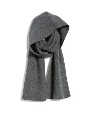 DELUC Gentle Hooded Scarf - Gray