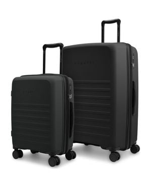 Bugatti Seoul 2 Piece Hardside Luggage Set With Expansion - Black