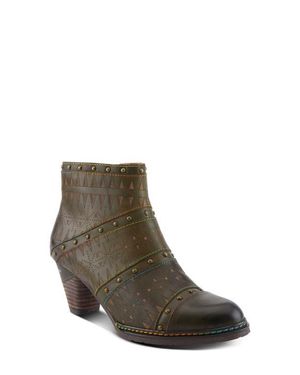 Spring Step Niobe Cap Toe Bootie - Brown