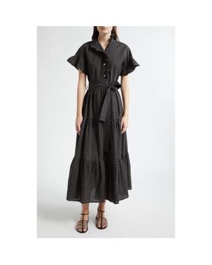 MILLE Victoria Ruffle Front Dress - Black