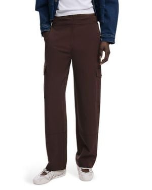 Desigual Wide Leg Cargo Pants - Black