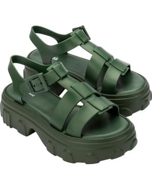 Melissa Ella Ankle Strap Platform Sandal - Green