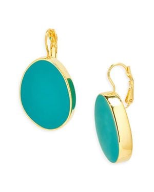 Kenneth Jay Lane Enamel Statement Drop Earrings - Blue