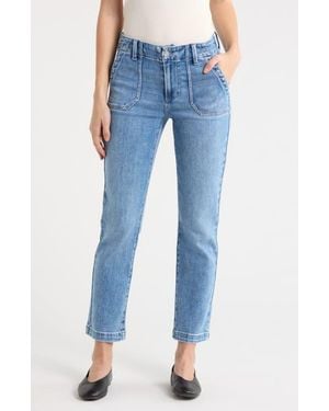 PAIGE Mayslie Ankle Straight Leg Jeans - Blue