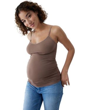 Ingrid & Isabel The Cool + Calm Cooling Seamless Maternity Cami - Blue