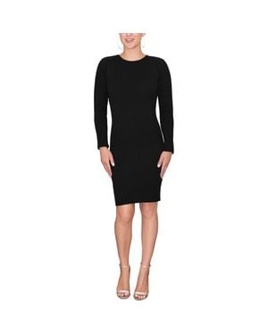 Rachel Roy Katerina Crew Neck Sweater Mini Dress - Black
