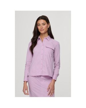 By Tess Collection Ellie Blouse - Purple