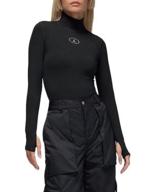 Nike Flight Mountainside Long Sleeve Thong Bodysuit - Black