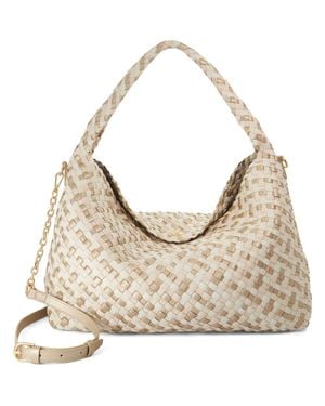 Dune Deliberate L Woven Shoulder Bag - Natural