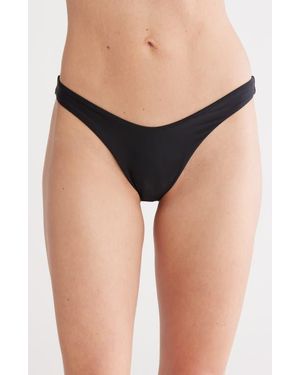 VYB Vitals High Leg Cheeky Bikini Bottoms - Black