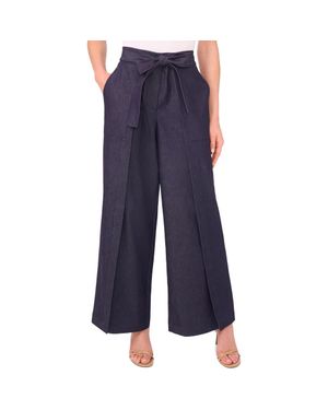 Cece Tie Waist Wide Leg Jeans - Blue
