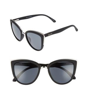Quay Australia 'My Girl' 50Mm Cat Eye Sunglasses - Black